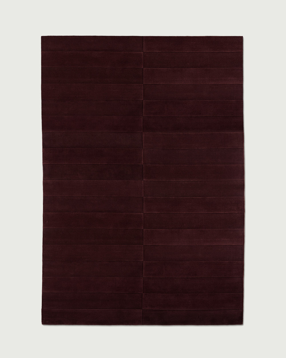 The Linear Deep Wine Rug