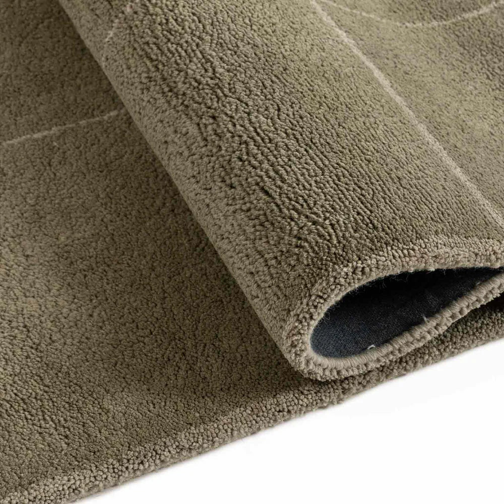The Olive Green Checked Rug