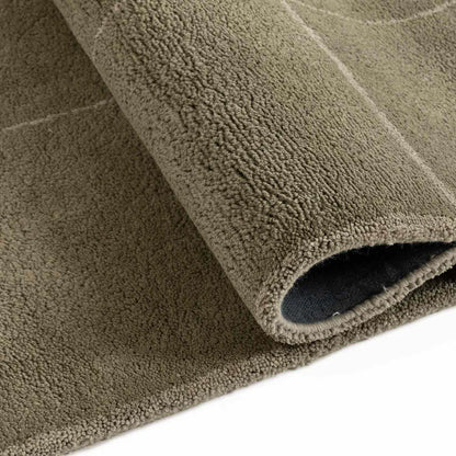 The Olive Green Checked Rug