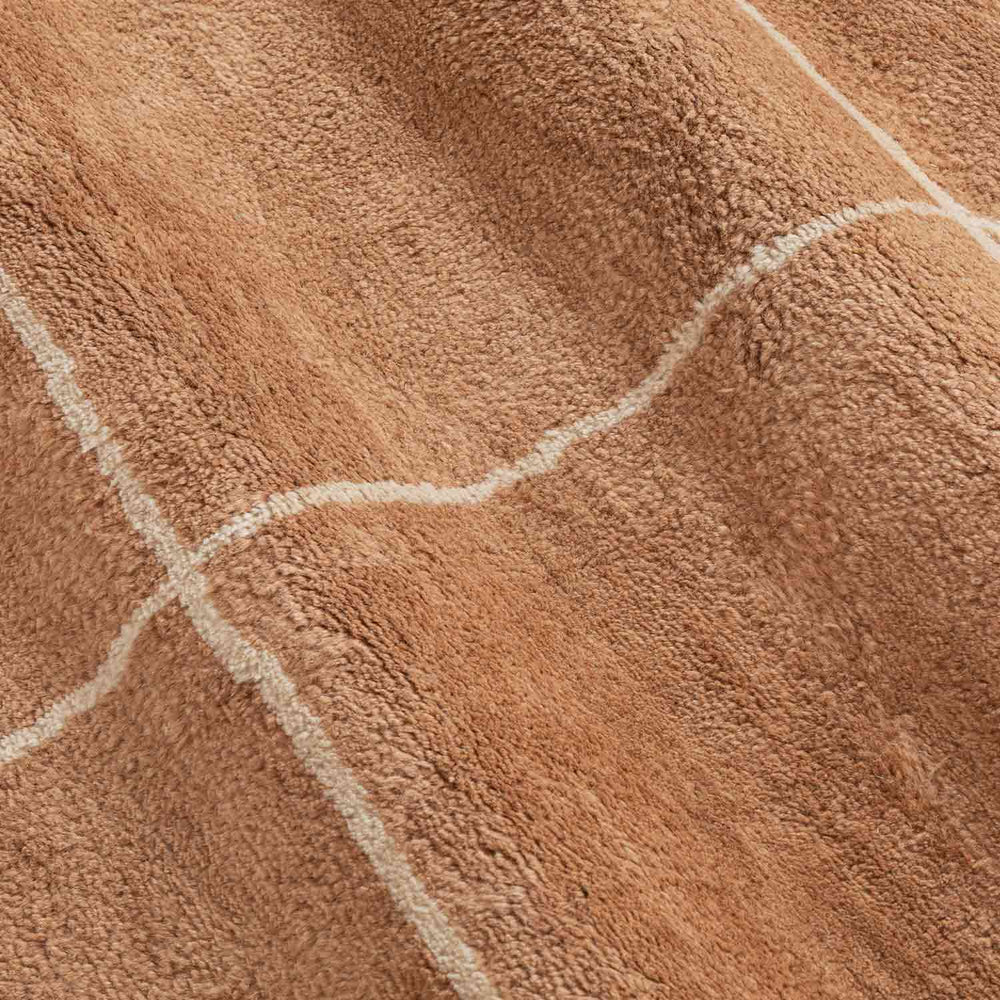 The Terracotta Checked Rug