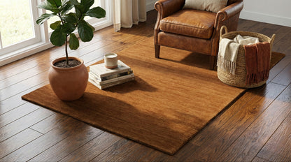 Hand Tufted Rug - Warm Caramel