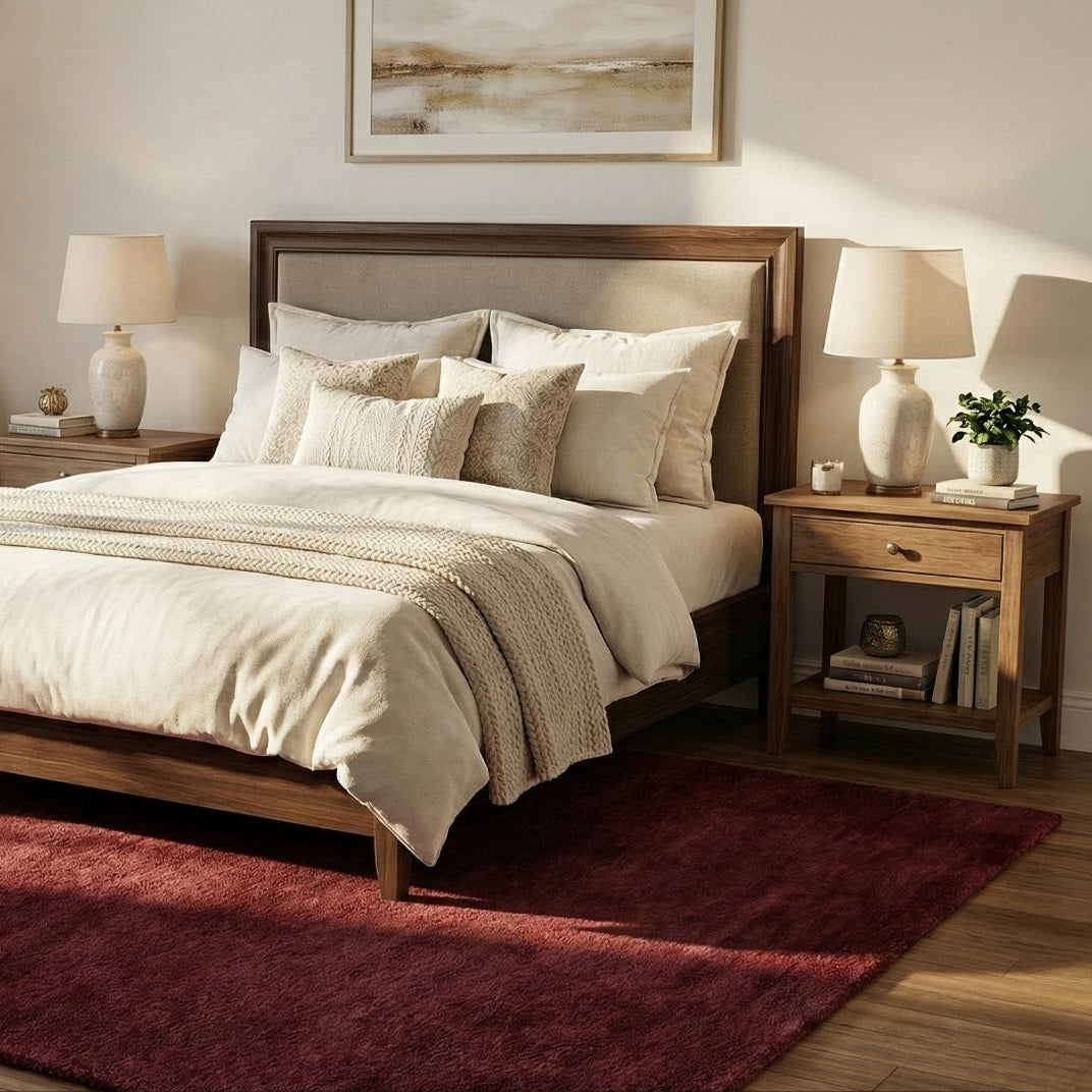 Hand Tufted Rug - Bordeaux