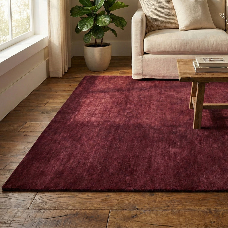 Hand Tufted Rug - Bordeaux
