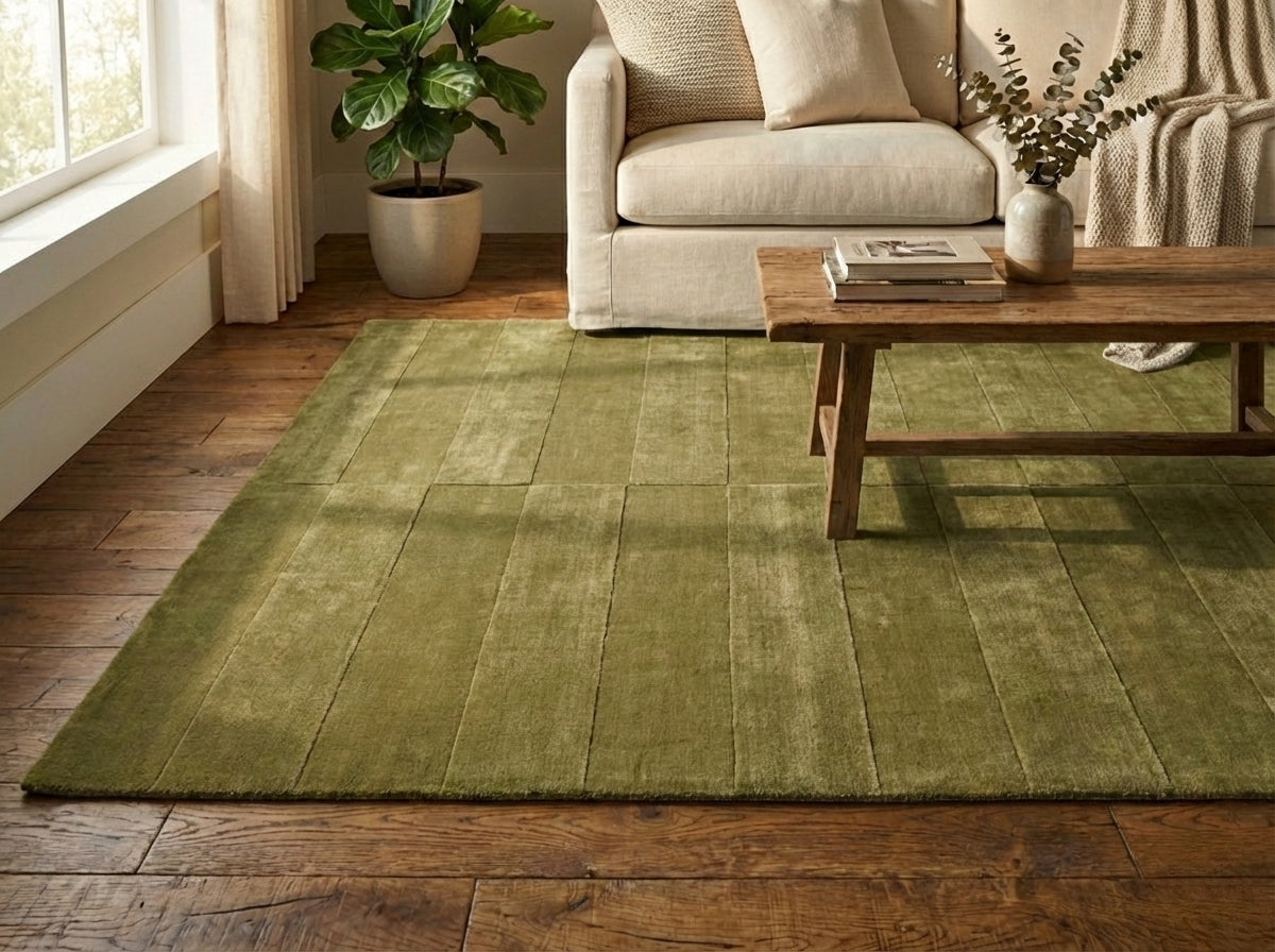 The Linear Olive Rug
