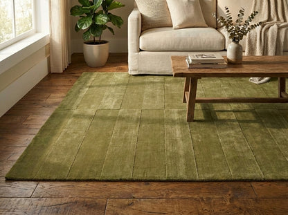 The Linear Olive Rug