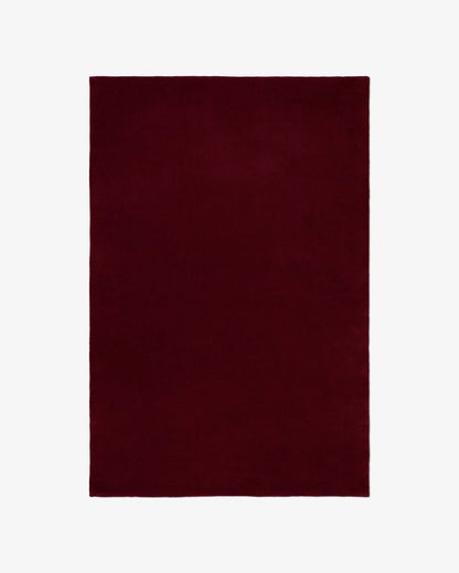 Hand Tufted Rug - Burgundy