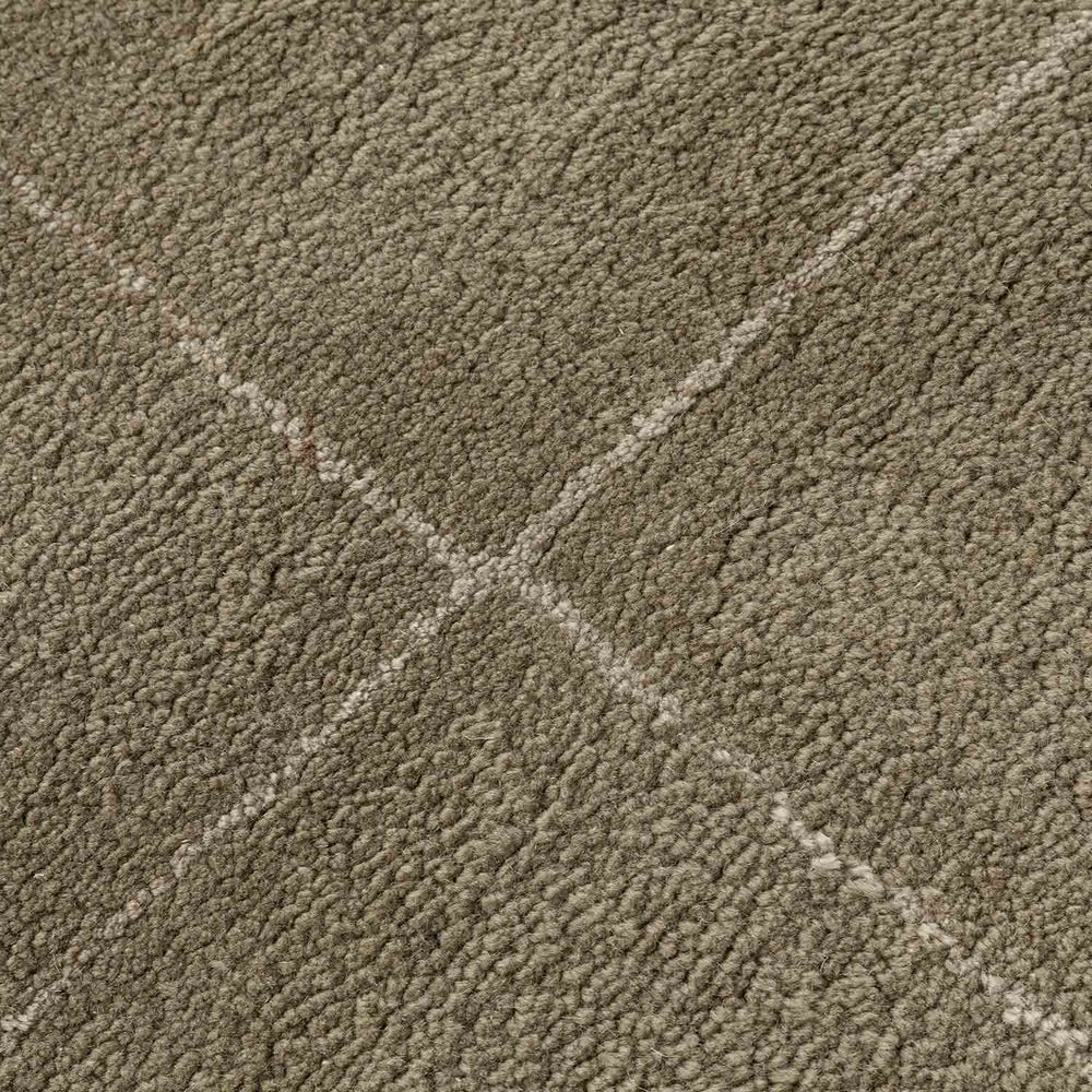 The Olive Green Checked Rug