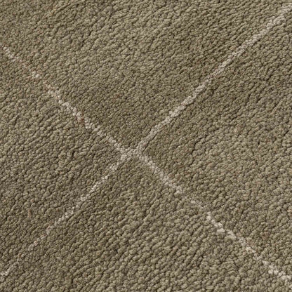 The Olive Green Checked Rug
