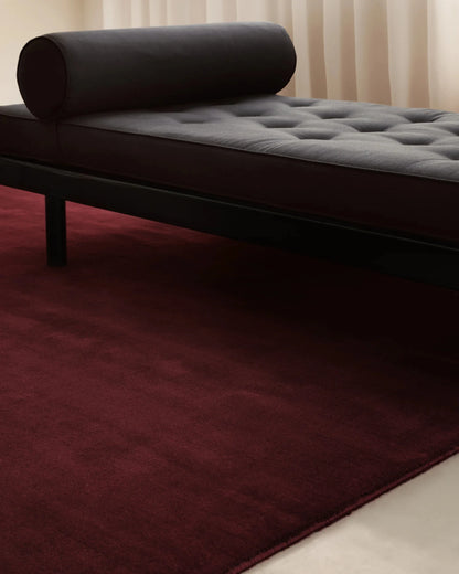Hand Tufted Rug - Burgundy