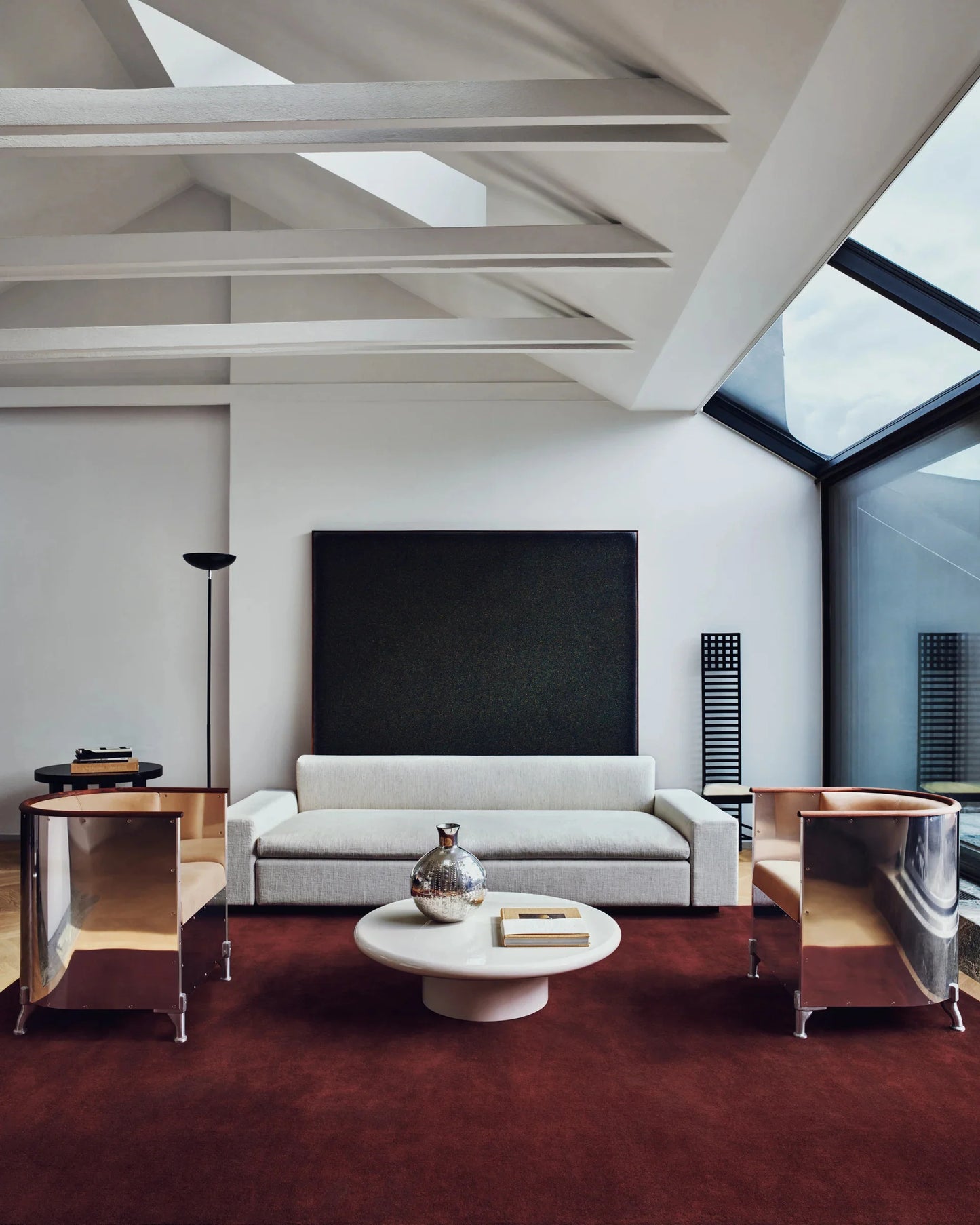 Hand Tufted Rug - Burgundy