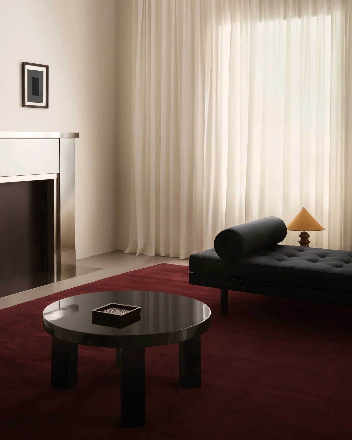 Hand Tufted Rug - Burgundy