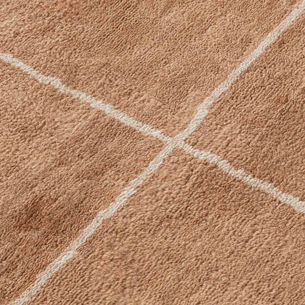 The Terracotta Checked Rug