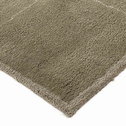 The Olive Green Checked Rug