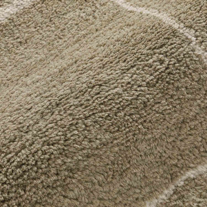 The Olive Green Checked Rug