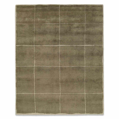 The Olive Green Checked Rug