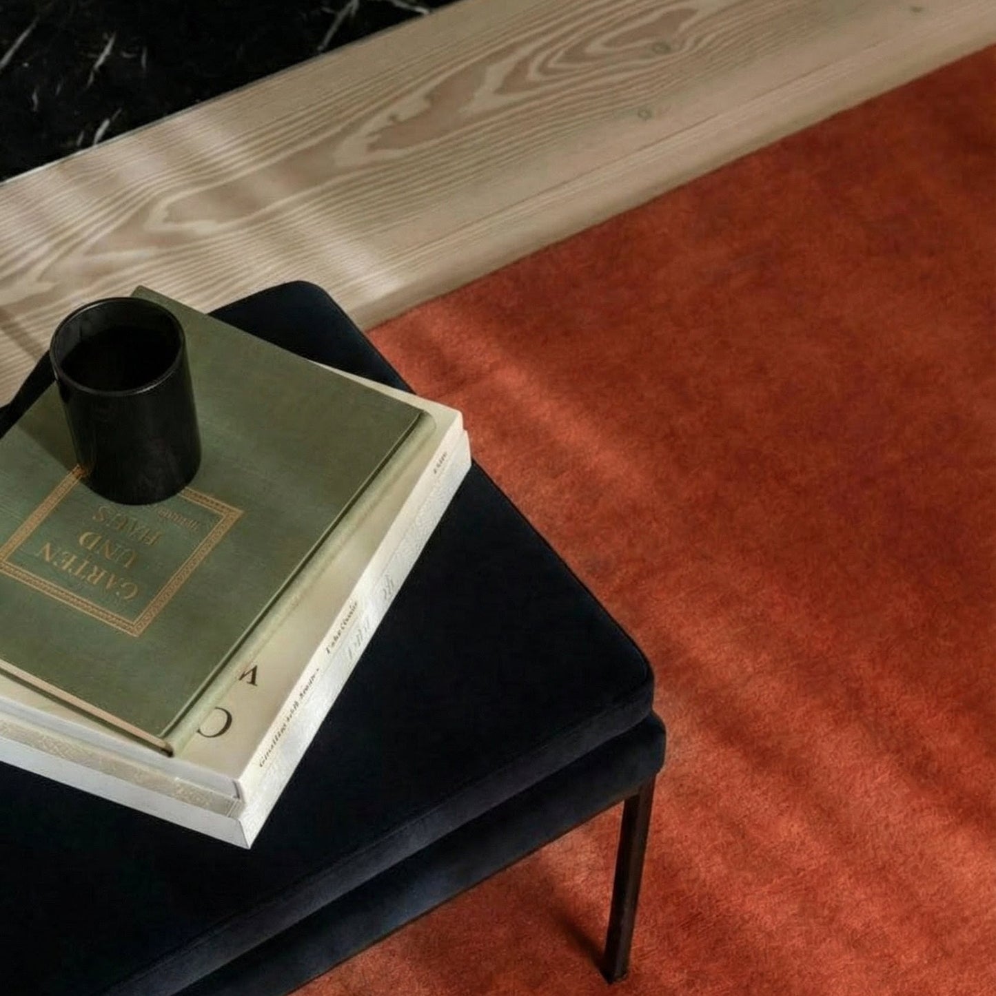 Hand Tufted Rug - Burnt Orange