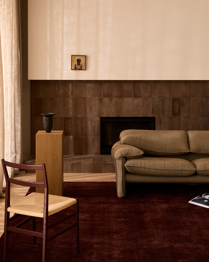 Hand Tufted Rug - Deep Wine