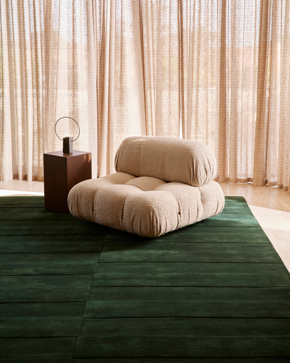 The Linear Emerald Rug