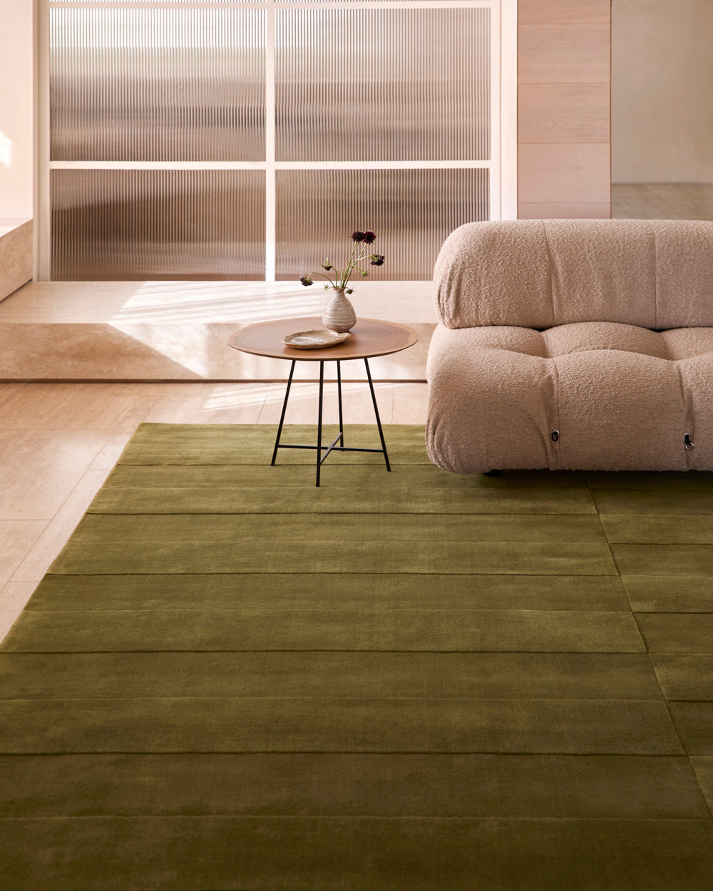 The Linear Olive Rug