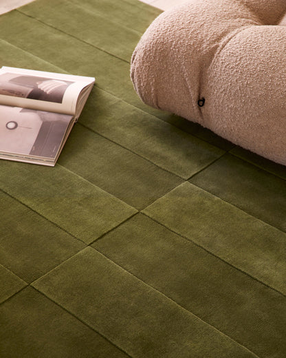 The Linear Olive Rug