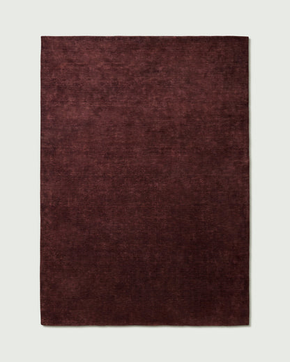 Hand Tufted Rug - Deep Wine