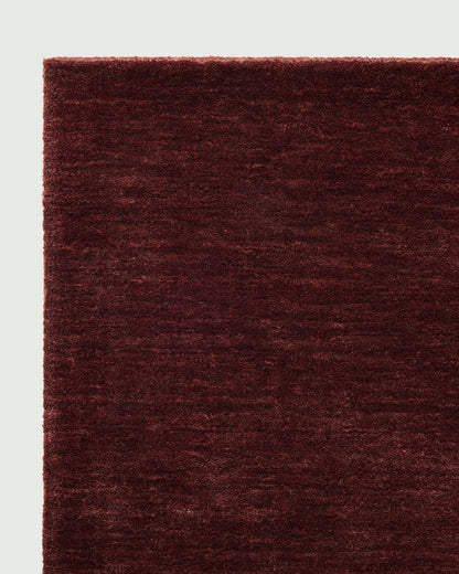 Hand Tufted Rug - Deep Wine