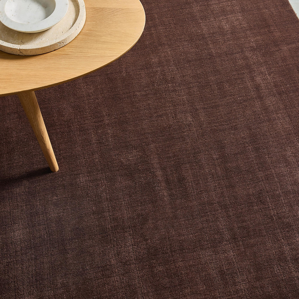 Hand Tufted Rug - Rich Brown