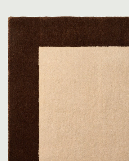 Quiet Luxury Oatmeal Framed Rug