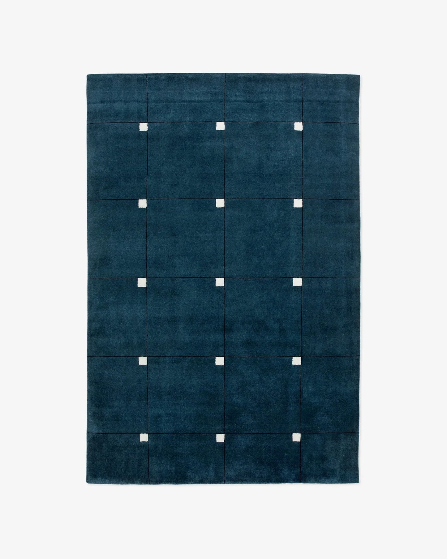 Obsidian Teal Geometric Rug