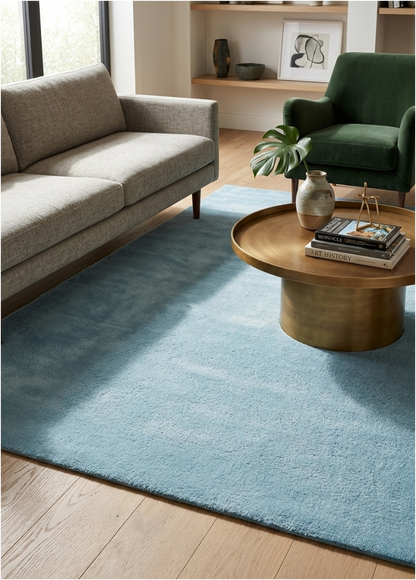 Hand Tufted Rug - Ice Blue