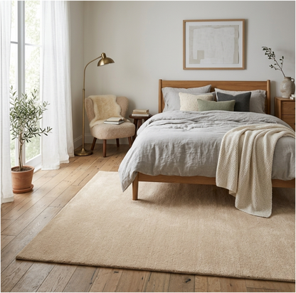 Hand Tufted Rug - Cream