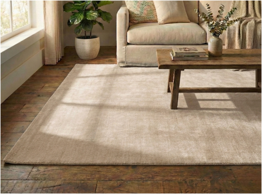 Hand Tufted Rug - Cream