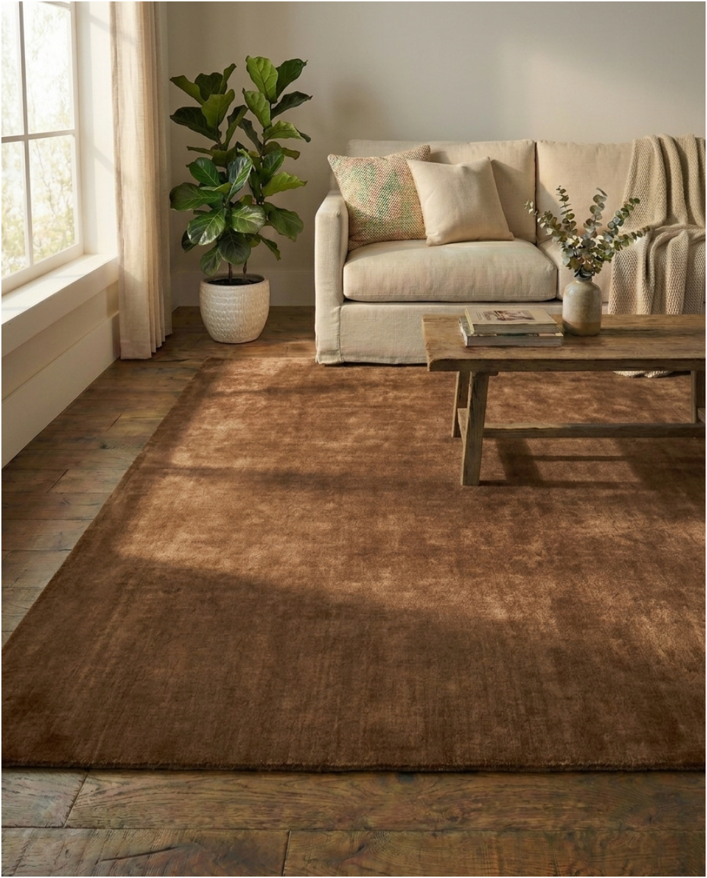 Hand Tufted Rug - Mocha