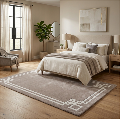 Estate Geometric Border Rug