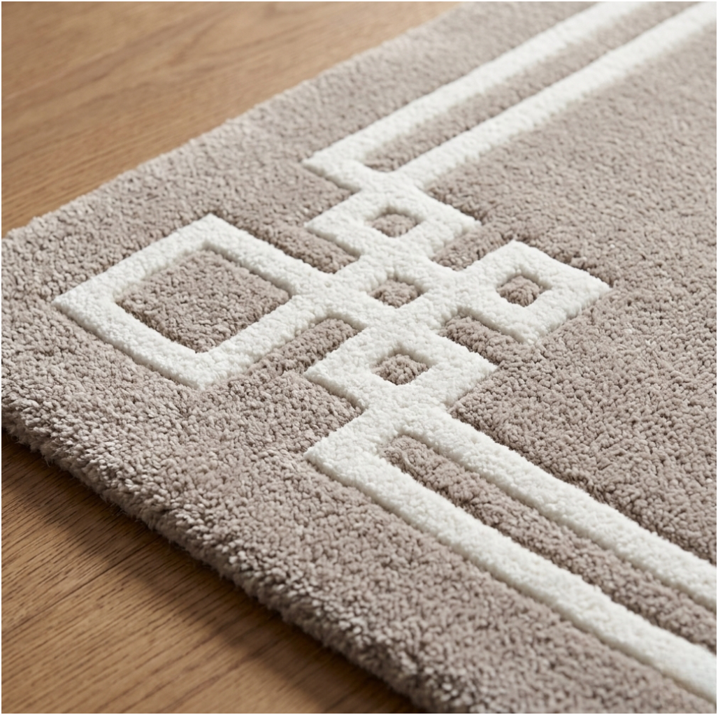 Estate Geometric Border Rug