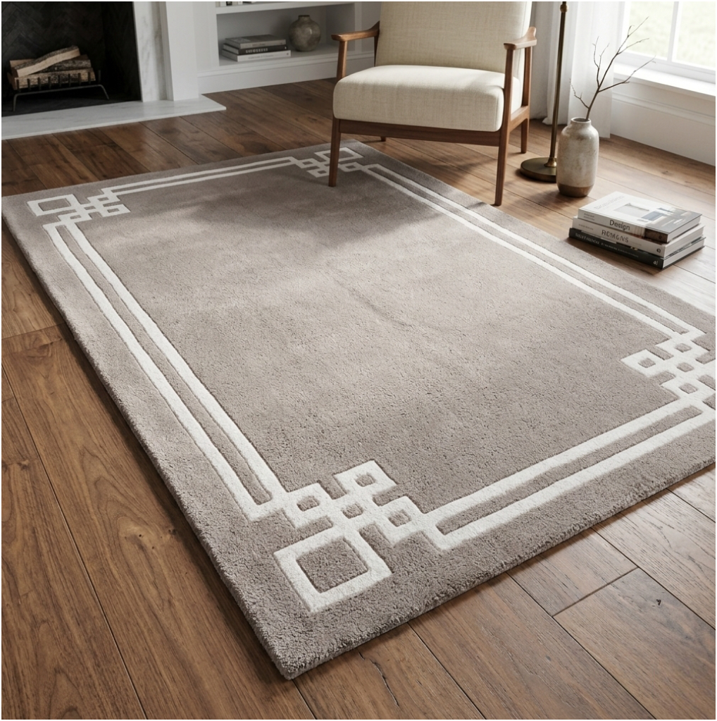 Estate Geometric Border Rug