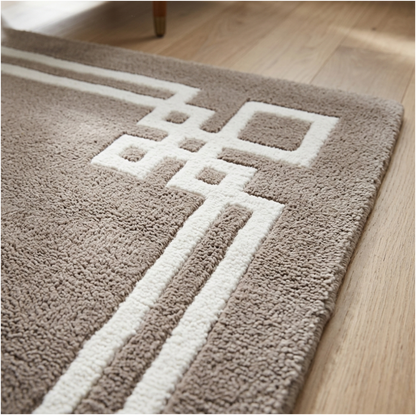 Estate Geometric Border Rug