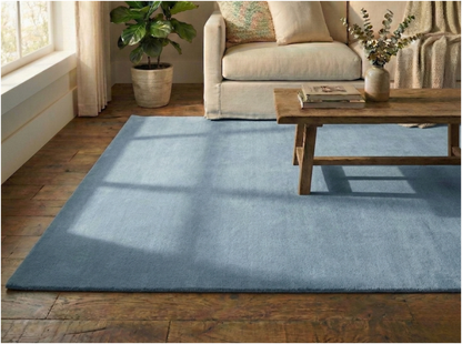 Hand Tufted Rug - Dusty Blue