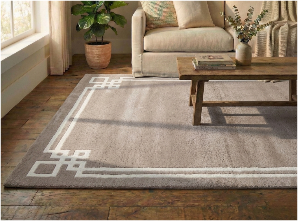 Estate Geometric Border Rug