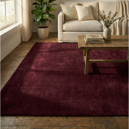 Hand Tufted Rug - Maroon