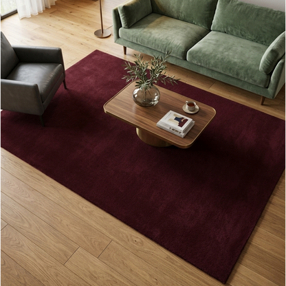 Hand Tufted Rug - Maroon