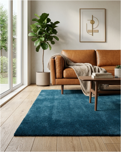 Hand Tufted Rug - Dark Teal