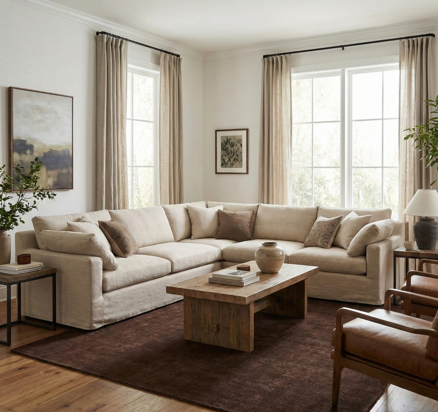 Hand Tufted Rug - Rich Brown