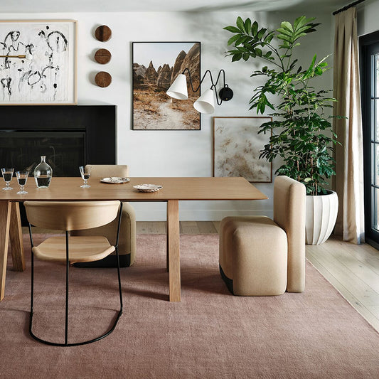 Hand Tufted Rug - Dusty Rose