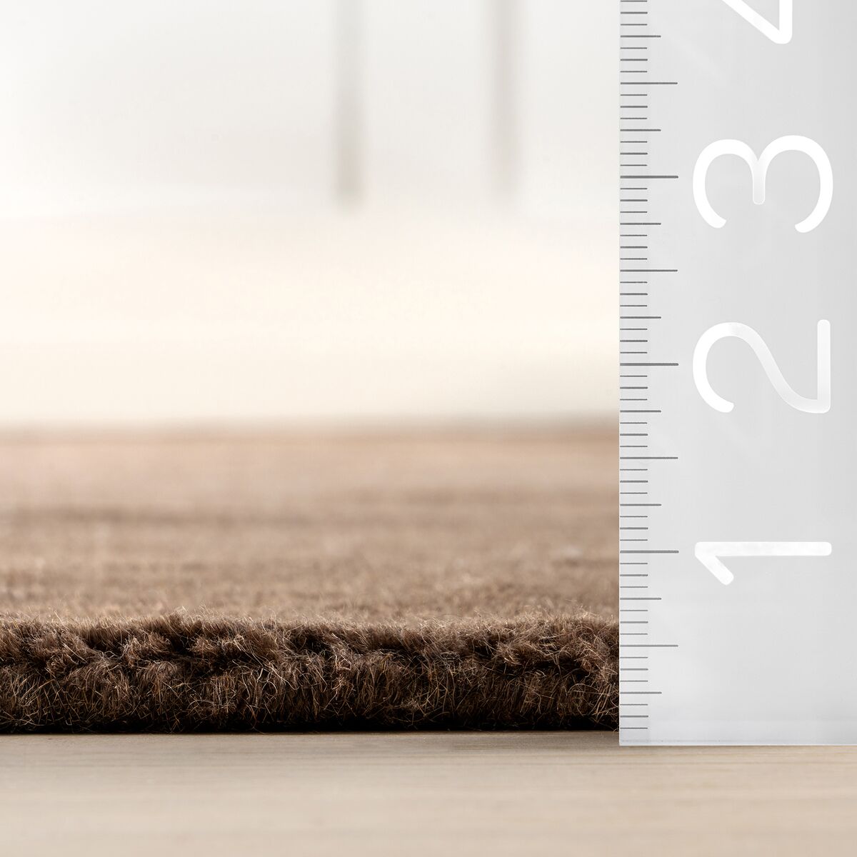 Hand Tufted Rug - Chocolate Brown