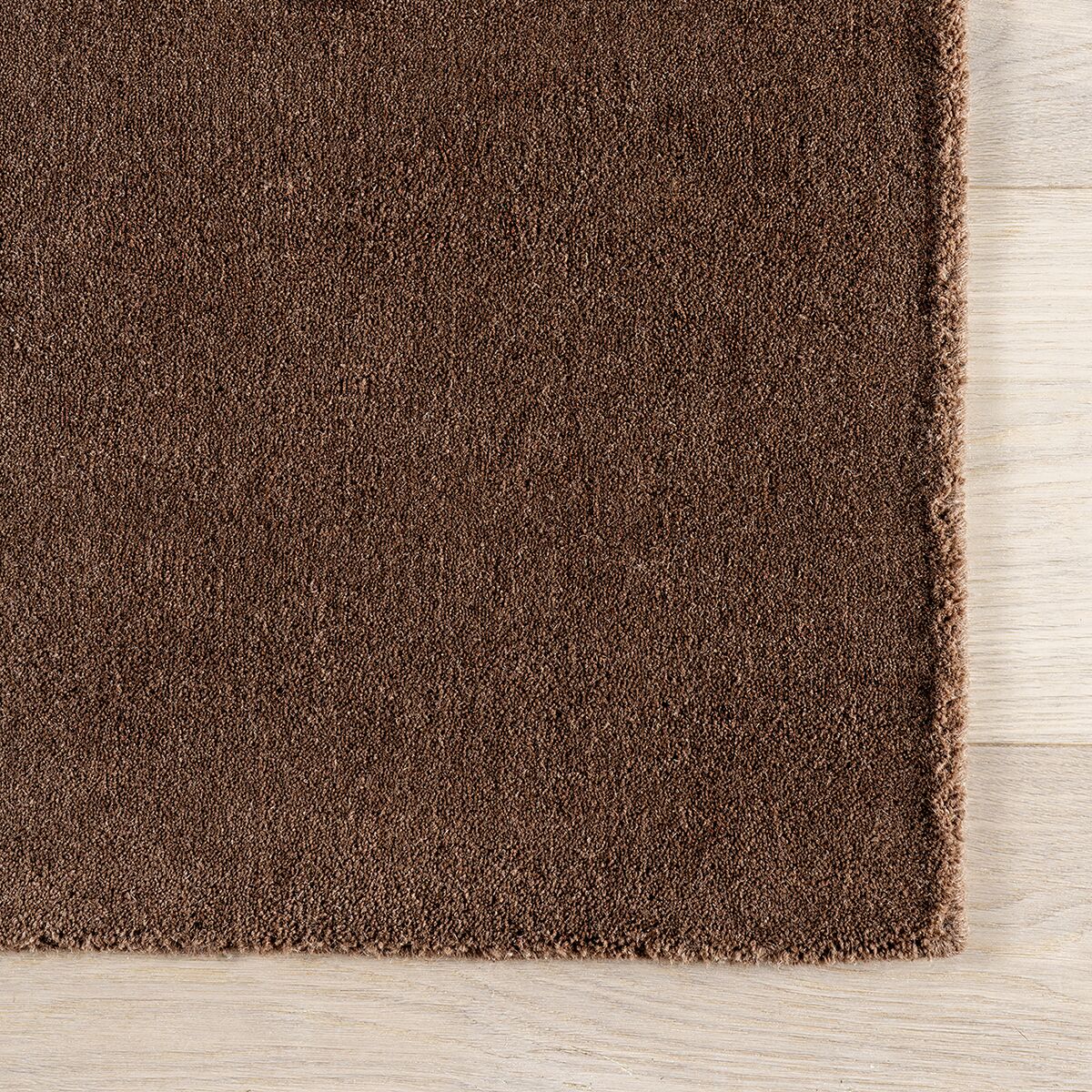 Hand Tufted Rug - Chocolate Brown