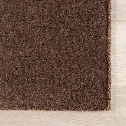 Hand Tufted Rug - Chocolate Brown