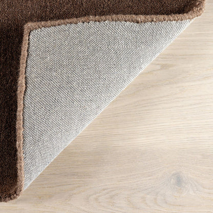 Hand Tufted Rug - Chocolate Brown