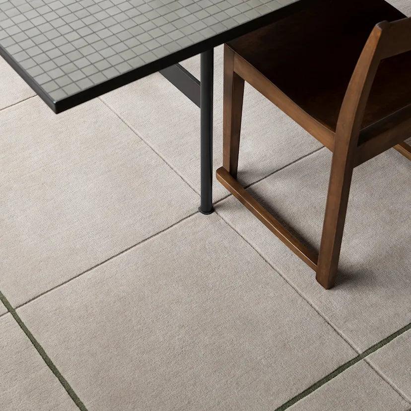 Scandi-Style Neutral Plaid Rug