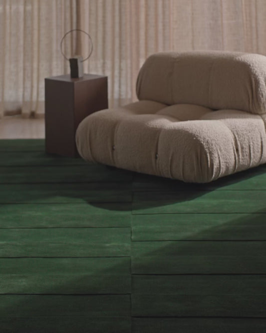 The Linear Emerald Rug